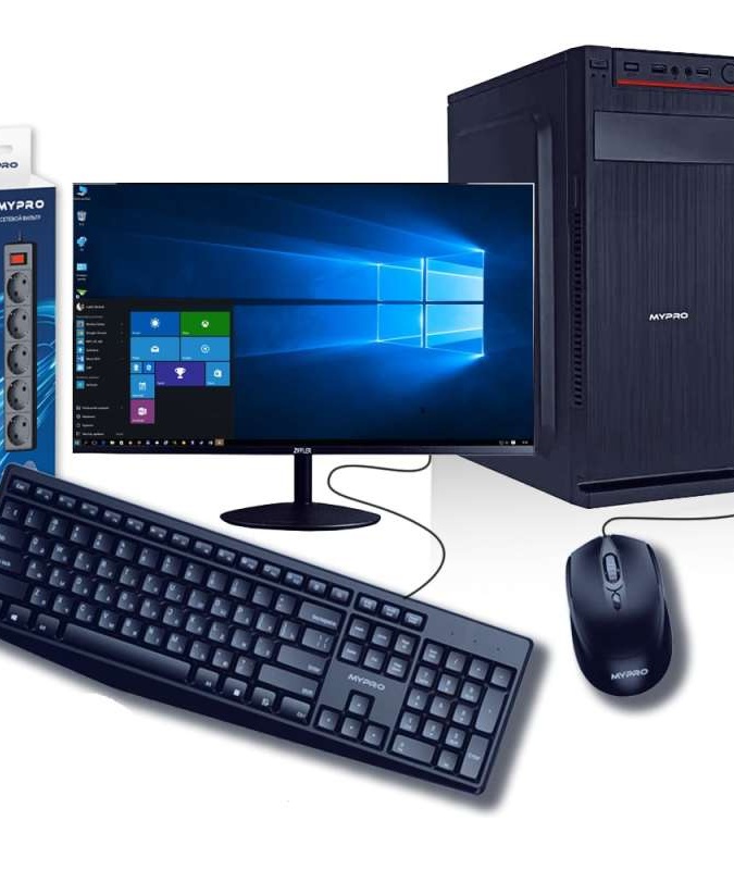 Ofis uchun ish stoli kompyuteri MyPro i3 12100 DDR4 8GB SSD 1TB 27"