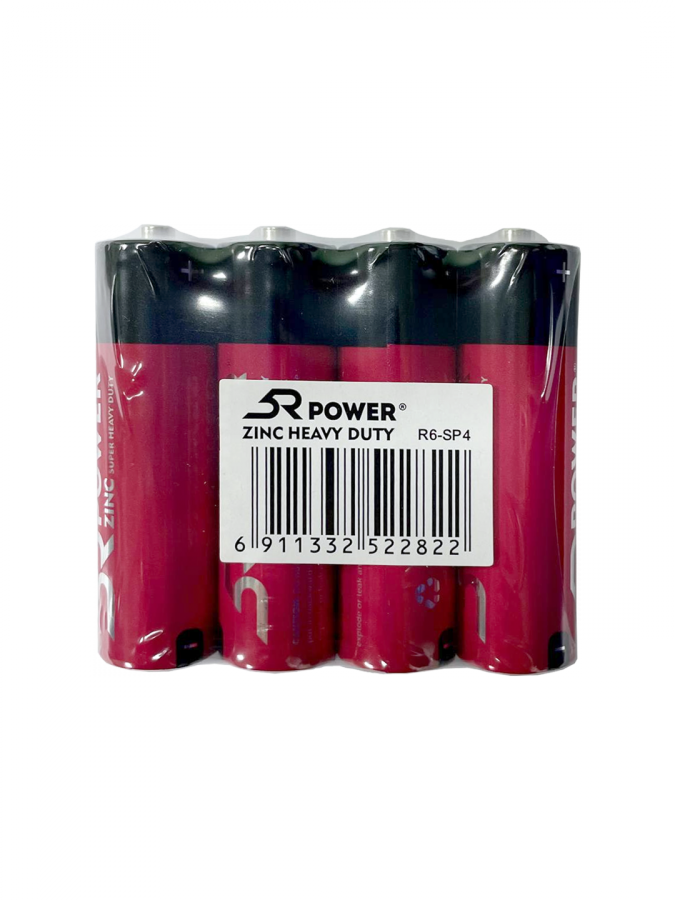 Batareyka 5R Power ZINC Super Heavy duty AA 4B (R6-SP4)