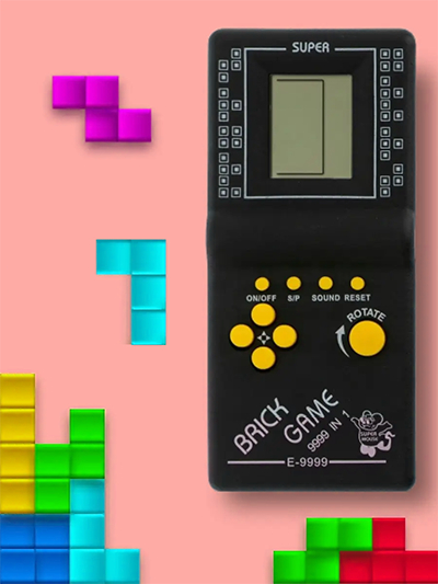 Klassik Tetris Brick Game Elektron boshqotirma o‘yini 9999 ichida 1
