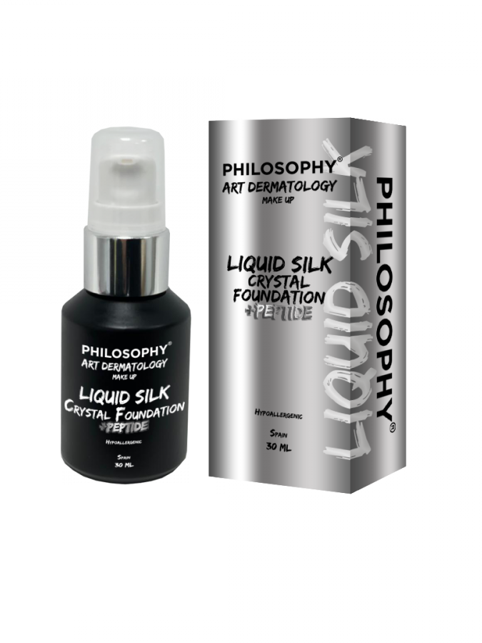 Peptidli ipak kristalli suyuq to‘nalka Silk Crystal Foundation