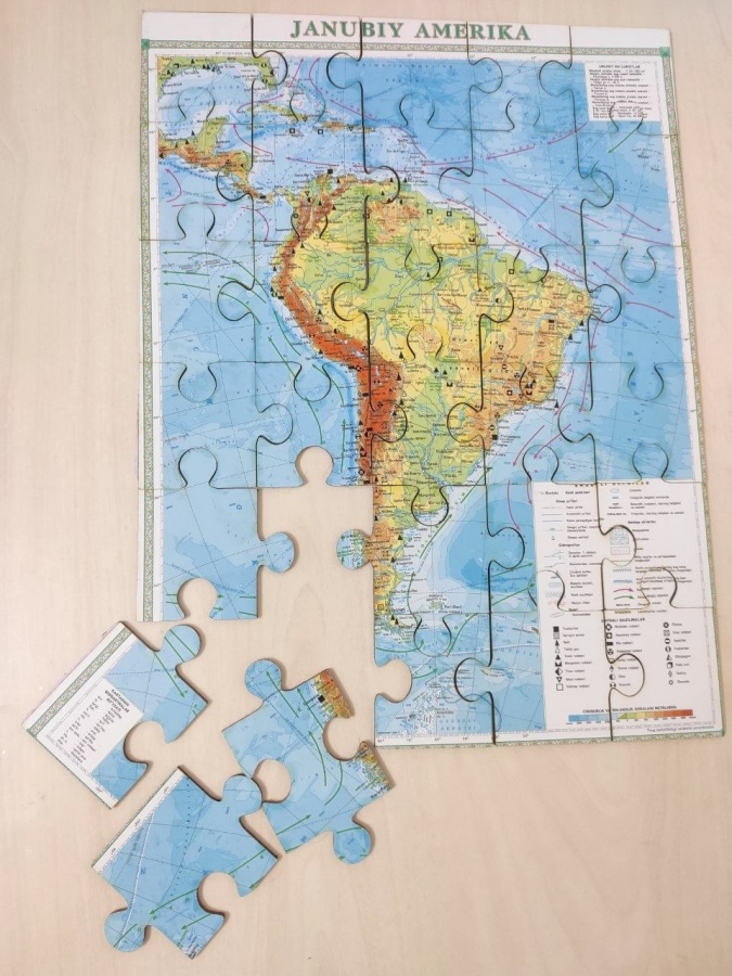 Jumboqlar Geografik xarita jumboq 00603