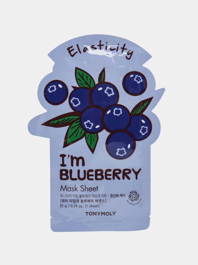 Yuz uchun niqob I AM BLUEBERRY MASK SHEET 21g TM-5836