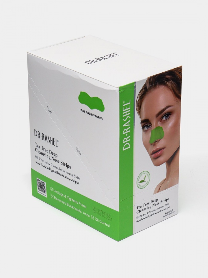 Choy daraxti burun chiziqlari Dr. Rashel , chuqur tozalash Tea tree deep cleansing nose strips DRL-1704