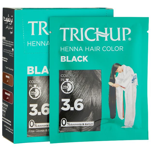 Краска-хна Trichup Henna Hair Color - Black 6*10gr (raqamli)