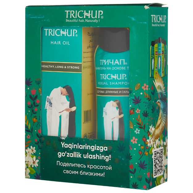 Soch to‘plami Trichup sog‘lom uzun va kuchli yog‘ va shampun 200 ML