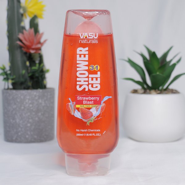 Yuvinish geli Vasu - Klubnichniy vzriv Vasu Showergel - Strawberry Blast 250ml