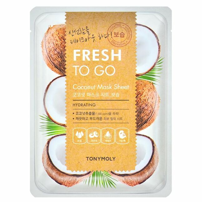 Yuz uchun maska TONY MOLY FRESH TO GO COCONUT MASK SHEET