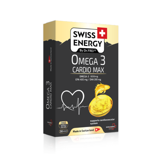 Swiss Energy Omega-3 Cardio Max kapsulalar 30 dona