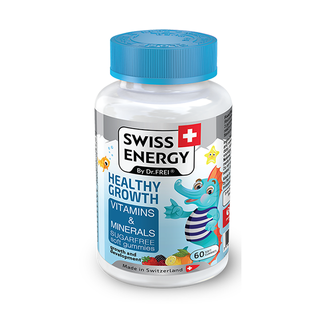 Vitamin va minerallar Swiss Energy Healthy Growth 60dona