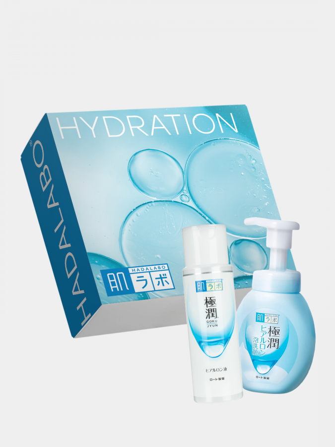 Hada Labo Hydration sovg‘a qutisi (ko‘pikli yuvish va gialuronik loson)