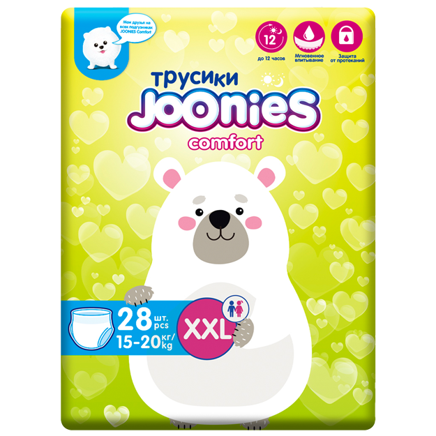Chaqaloq tagliklari Joonies Comfort XXL (15-20kg) 28 dona