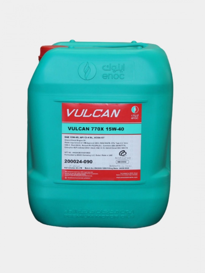 Моторное масло Enoc Vulcan 770X 15W-40 20L