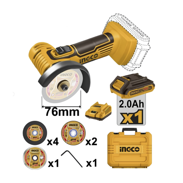 Akkumulyatorli universal arra Ingco CAGLI76012