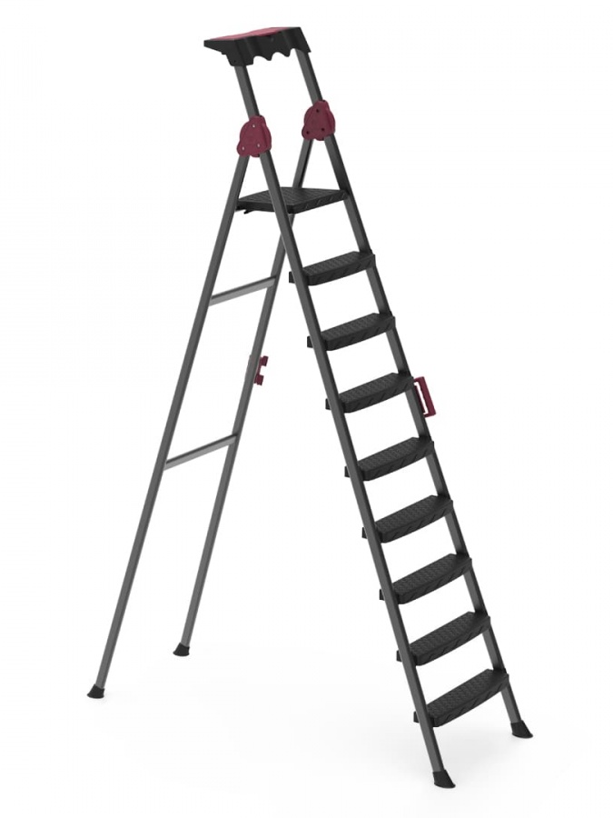 Стремянка Perilla Comfort 8+1 9 ступеней 51208