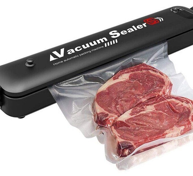 Вакуумутор автоматический вакуумный упаковщик Vacuum Sealer с набором пакетов 5шт