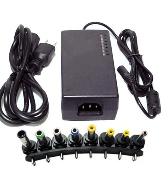 Noutbuklar uchun zaryadlovchi monobloklar, adapterlar to‘plami bilan Universal 12-24V monitorlar