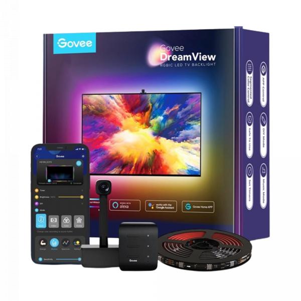 Набор адаптивной подсветки Govee H6199 DreamView T1 TV Backlight 55-65' RGB Черный