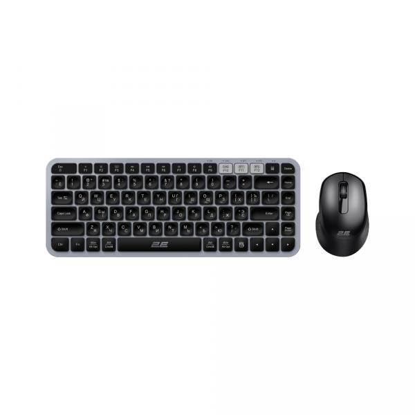 Simsiz klaviatura va sichqoncha to‘plami 2E MK430 WL/BT Black