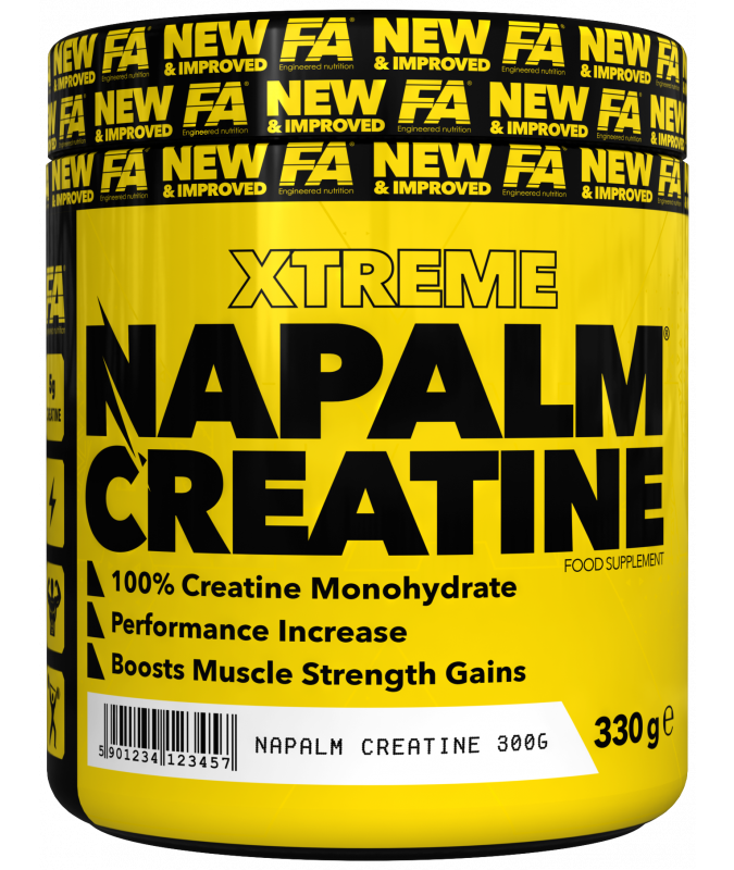 Creatine Napalm 330 grm ,66 ta portsiya - yaxshi natijalar uchun ko‘proq portsiya!