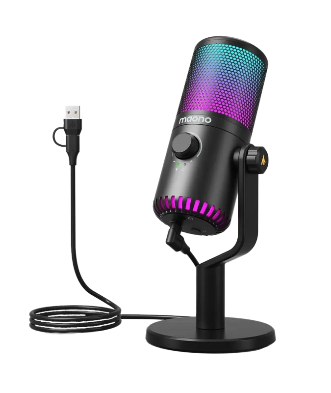 O‘yin mikrofoni Maono DM30 RGB Black