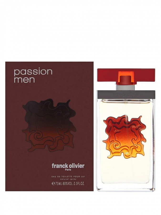 Eau de Toilette Franck Olivier Passion Men EDT, 75 мл, Эркаклар учун шарқона-зираваорли атир, Франция