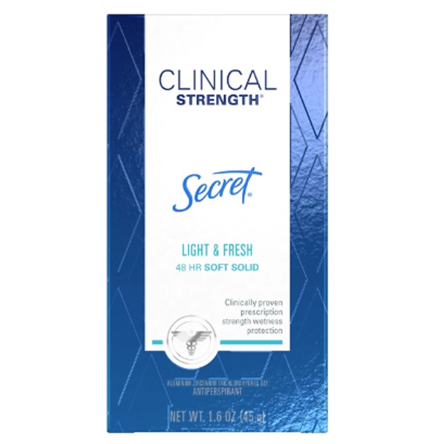 Sesret Slinisal Strength yumshoq qattiq antiperspirant va dezodorant, engil va yangi,