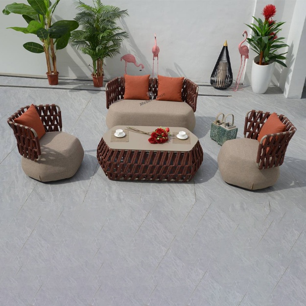 Bog‘ mebel to‘plami Ikki kishilik divan + kreslo 2 dona + kofe stoli Mebel House MH88