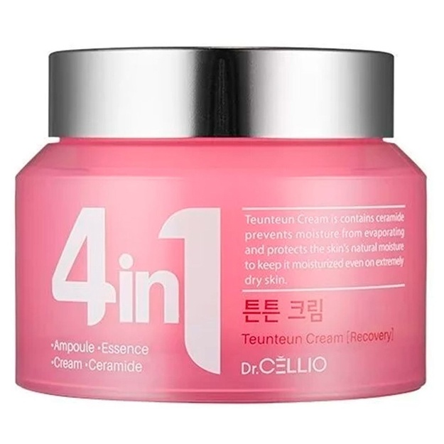 Keramidalar bilan jonlantiruvchi krem Dr.Cellio 4in1 Teunteun Ceramide Cream 70ml