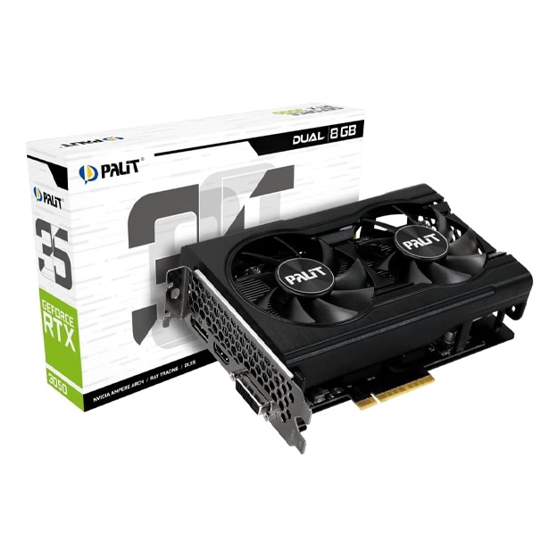 Видеокарта Palit Nvidia GeForce RTX 3050 8GB GDDR6 From UAE (B0BVVV2XP4)