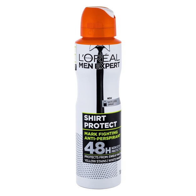 Antiperspirant sprey L'Oreal Paris Men Expert Shirt Protect, 250 ml