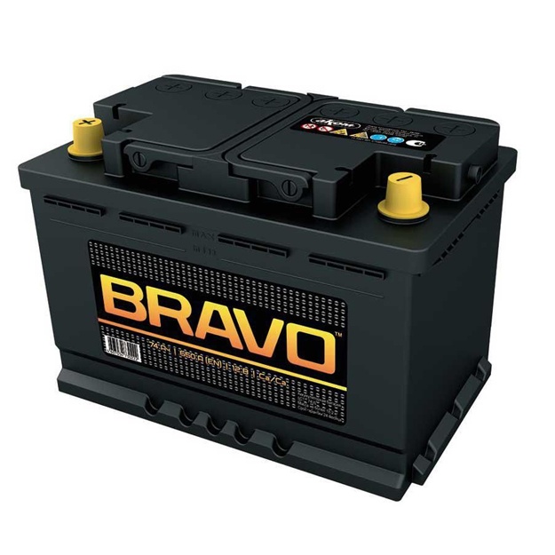 Автомобильный аккумулятор Bravo 74Ah 650A 12 V