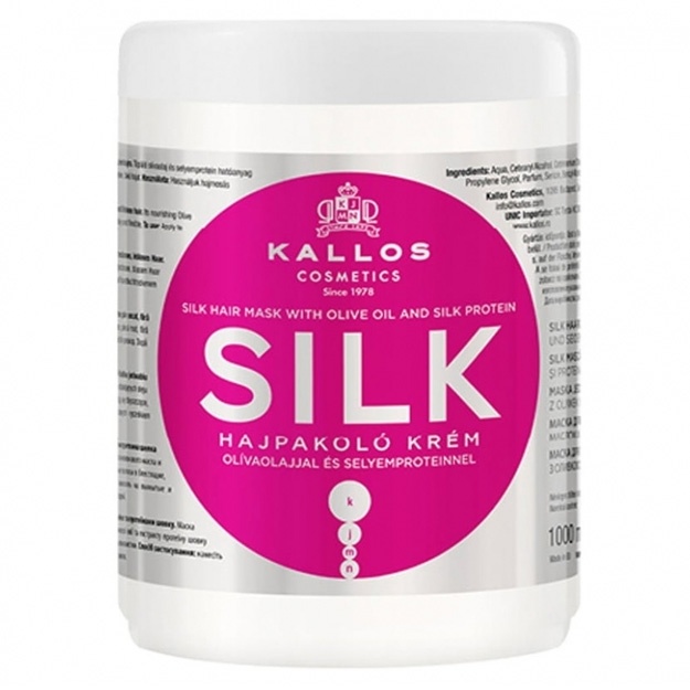 Soch uchun niqob Kallos Cosmetics Silk Hair Mask With Olive Oil 1000ml