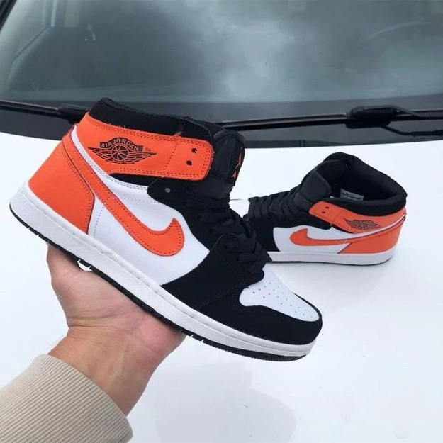 Мужские Кроссовки Nike Air Jordan 1 (А копия) ART 1236 42 оранжевый