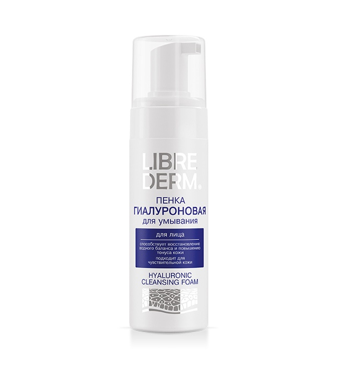 Librederm Gialuronli yuz tozalovchi ko‘pik, 160 ml