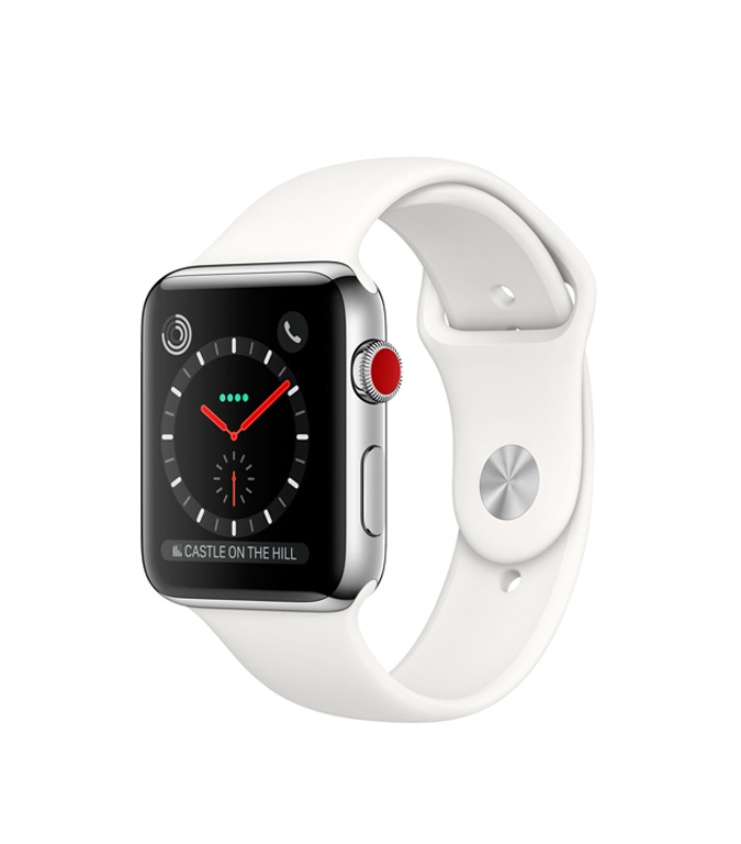 Apple watch Series 3 Classic Sport Band, Sapphire White
