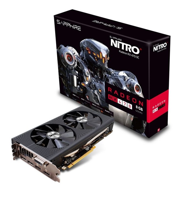 Videokarta Sapphire - 8GB ATI Radeon RX 470 256bit DDR5 Nitro OEM