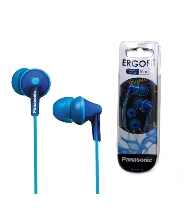 Panasonic Earphones Blue ERGOFIT RP-HJE125