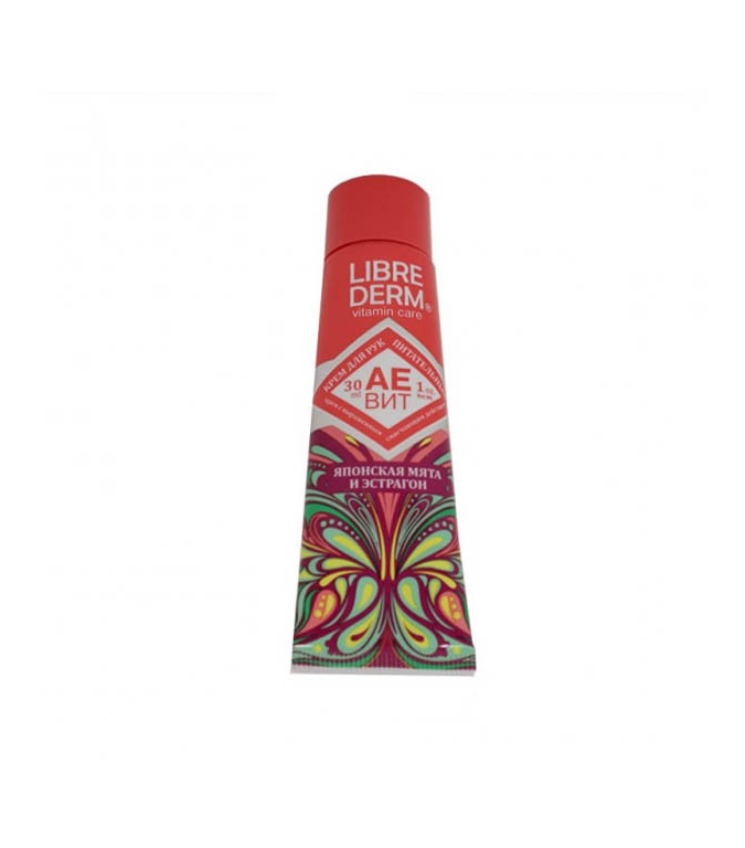 Librederm AEVIT qo‘l uchun oziqlantiruvchi krem Yapon mevalari va Estragon, 30 ml