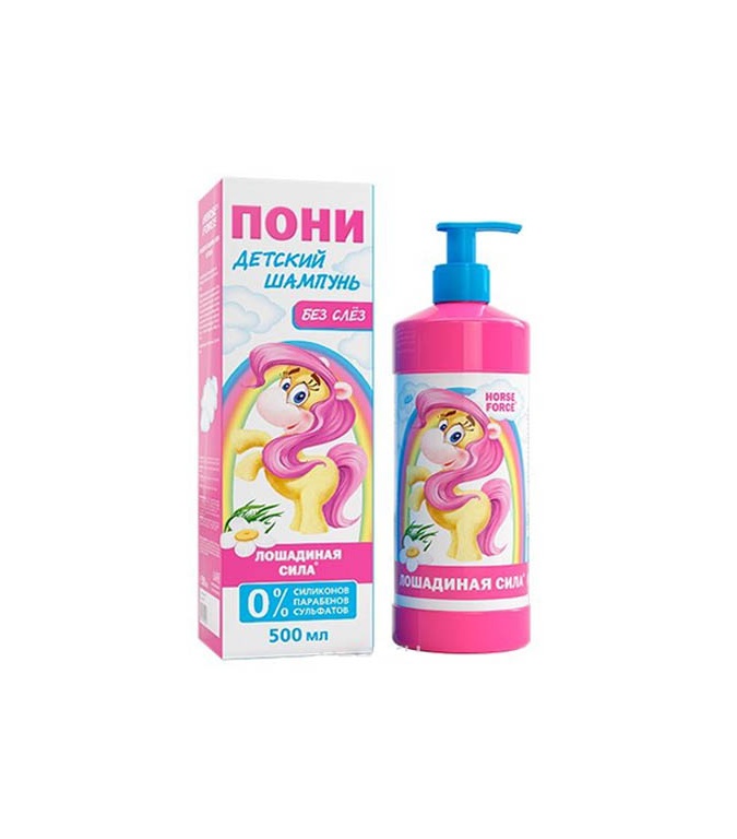 Лошадиная сила Шампунь Пони детский без слез, 500 ml