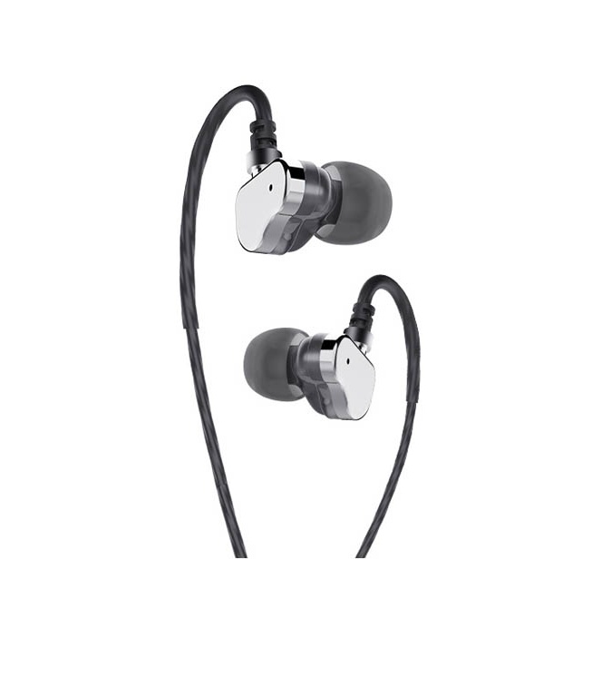 Hoco M36 Charming Sound Double Coil Earphones with Microphone, Metal gray