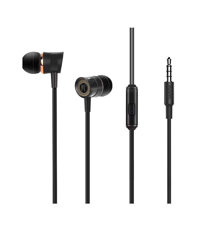 Hoco M37 Pleasant Sound Universal Earphones with Microphone, Black