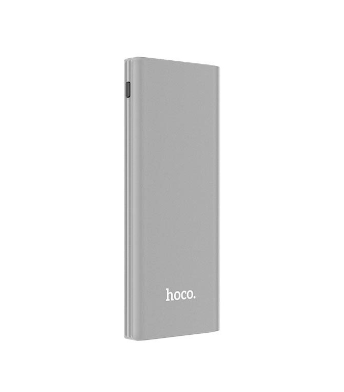 Hoco J17A Clear Power Mobile Power Bank (10000mAh) Metal Gray