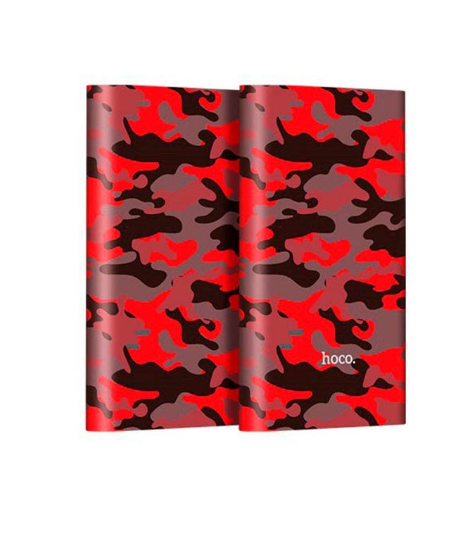 Hoco J9 Camouflage Series Power Bank (10000mAh) Red