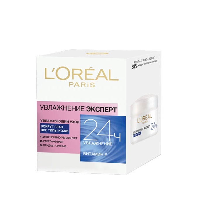 L’Oréal Paris Увлажняющий Крем-уход для кожи вокруг глаз для всех типов кожи, 15 ml