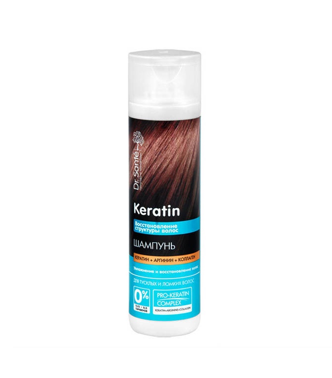 Dr.Sante Keratin шампунь для тусклых и ломких волос
