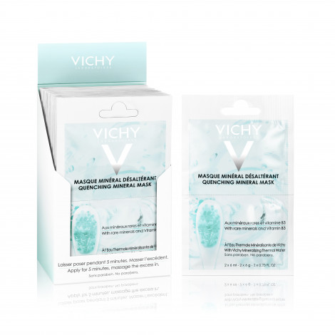 Vichy Purete Thermale Yuz uchun Tinchlantiruvchi Niqob, 2x6 ml