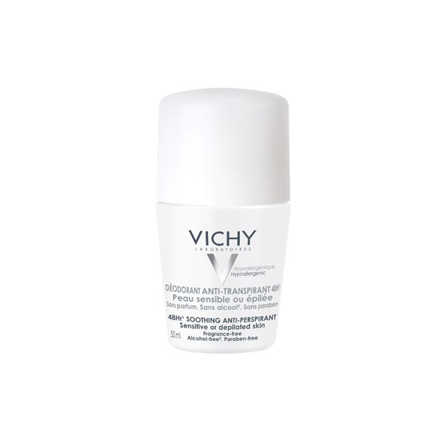 Vichy Deodorants Шариковый 48 H для Чувствительной Кожи, 50 мл