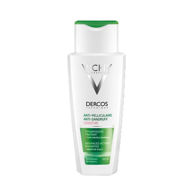 Vichy Dercos Qazg‘oqqa Qarshi Shampun, Nozik Bosh Terisi uchun 200 ml