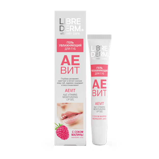 Librederm​ AEVIT Lablar uchun Malina Sharbatli Namlantiruvchi Gel, 20 ml​