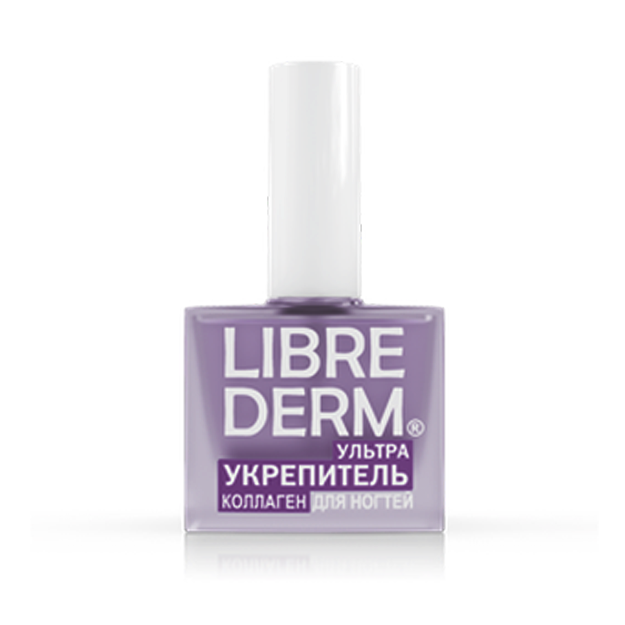 Librederm Nail Care Lak Ultraquvvatlovchi Tirnoqni Parvarish Qiluvchi Kollagen Vosita, 10 ml